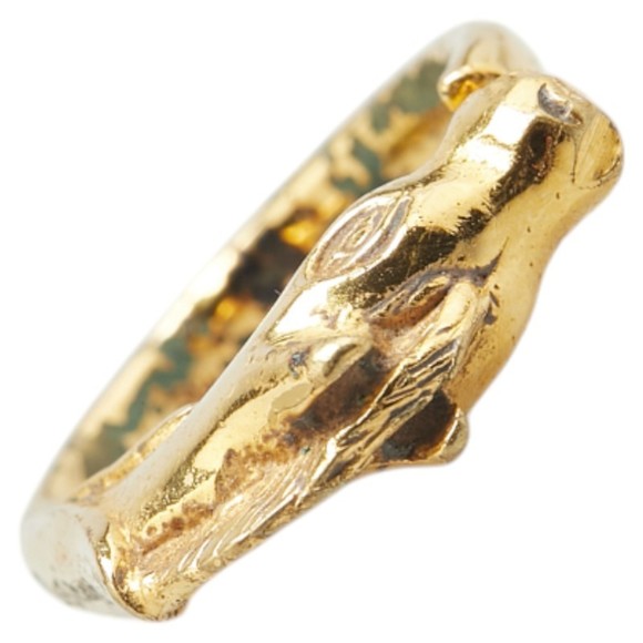 Hermes Cheval Horse Ring, Gold Plated, Women's, HERMES - Picture 1 of 9